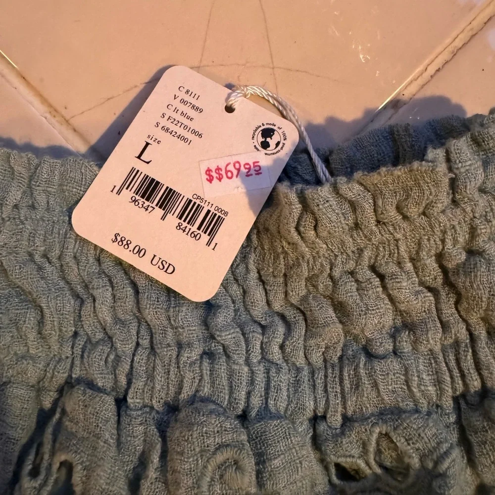 NWT Free People Perla Crop Top size L